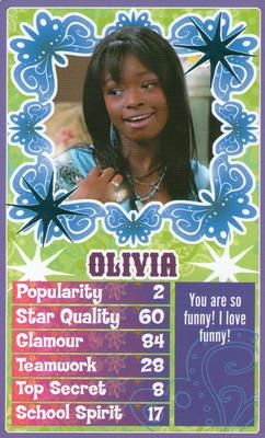 2008 Top Trumps Specials Hannah Montana #NNO Olivia. Front