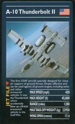 2002 Top Trumps Ultimate Military Jets #NNO A-10 Thunderbolt II Front