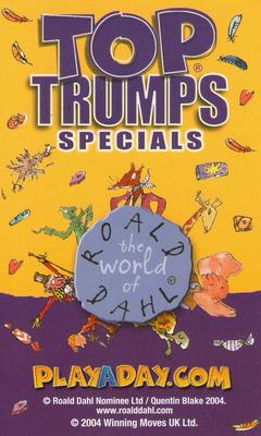 2003 Top Trumps Specials The World of Roald Dahl Goodies and Baddies #NNO Aunt Spiker Back