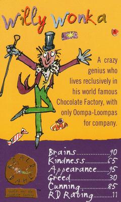 2003 Top Trumps Specials The World of Roald Dahl Goodies and Baddies #NNO Willy Wonka Front