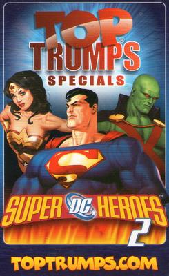 2006 Top Trumps Specials DC Super Heroes 2 #NNO Hawkgirl Back
