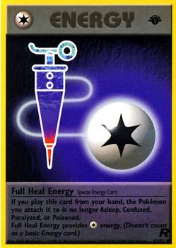 2000 Pokemon Team Rocket First Edition #81/82 Full Heal Energy Front