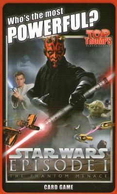 2012 Top Trumps Star Wars Episode 1 #NNO Title Card Front