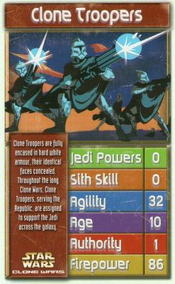 2007 Top Trumps Specials Star Wars Clone Wars #NNO Clone Troopers Front