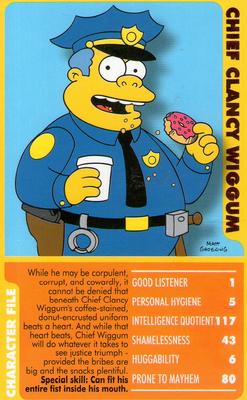 2005 Top Trumps Specials The Simpsons Classic Collection Volume 1 #NNO Chief Clancy Wiggum Front