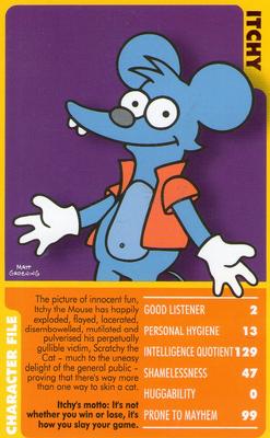 2005 Top Trumps Specials The Simpsons Classic Collection Volume 1 #NNO Itchy Front