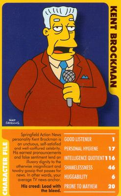 2005 Top Trumps Specials The Simpsons Classic Collection Volume 1 #NNO Kent Brockman Front
