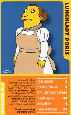 2005 Top Trumps Specials The Simpsons Classic Collection Volume 1 #NNO Lunchlady Doris Front