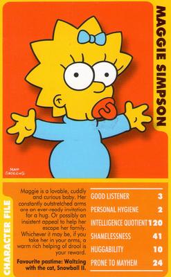 2005 Top Trumps Specials The Simpsons Classic Collection Volume 1 #NNO Maggie Simpson Front