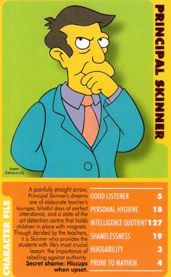 2005 Top Trumps Specials The Simpsons Classic Collection Volume 1 #NNO Principal Skinner Front