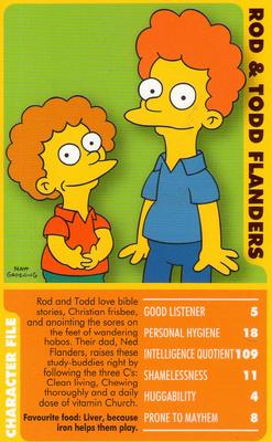 2005 Top Trumps Specials The Simpsons Classic Collection Volume 1 #NNO Rod & Todd Flanders Front