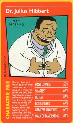 2000 Top Trumps The Simpsons #NNO Dr. Julius Hibbert Front