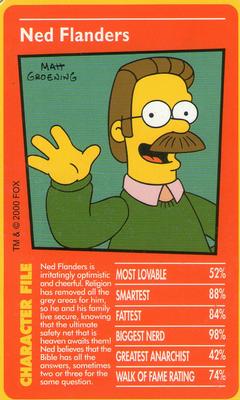 2000 Top Trumps The Simpsons #NNO Ned Flanders Front