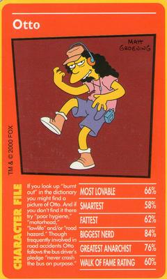 2000 Top Trumps The Simpsons #NNO Otto Front