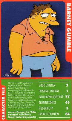 2010 Top Trumps Specials The Simpsons Classic Collection Volume 3 #NNO Barney Gumble Front