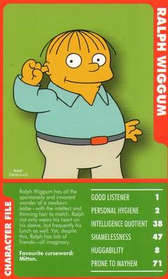 2010 Top Trumps Specials The Simpsons Classic Collection Volume 3 #NNO Ralph Wiggum Front