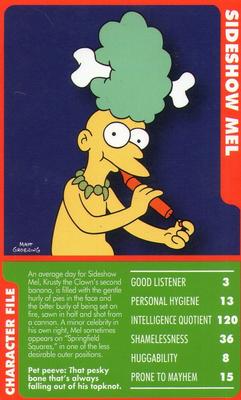 2010 Top Trumps Specials The Simpsons Classic Collection Volume 3 #NNO Sideshow Mel Front