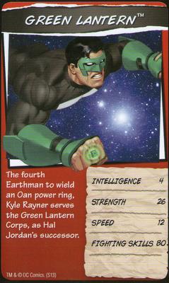 2013 Top Trumps DC Comics Minis #NNO Green Lantern Front