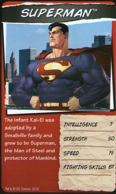 2013 Top Trumps DC Comics Minis #NNO Superman Front