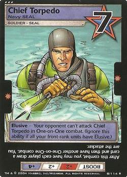 2004 Wizards of the Coast G.I. Joe #8 Chief Torpedo Front