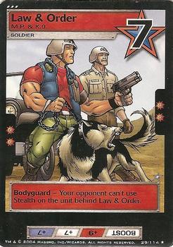 2004 Wizards of the Coast G.I. Joe #29 Law & Order Front