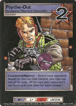 2004 Wizards of the Coast G.I. Joe #36 Psyche-Out Front