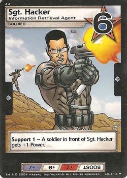 2004 Wizards of the Coast G.I. Joe #45 Sgt. Hacker Front