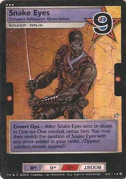 2004 Wizards of the Coast G.I. Joe #50 Snake Eyes Front
