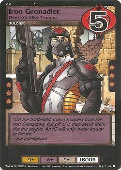 2004 Wizards of the Coast G.I. Joe #81 Iron Grenadier Front