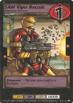 2004 Wizards of the Coast G.I. Joe #97 SAW Viper Recruit Front