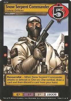 2004 Wizards of the Coast G.I. Joe #104 Snow Serpent Commander Front