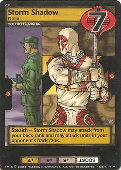 2004 Wizards of the Coast G.I. Joe #105 Storm Shadow Front