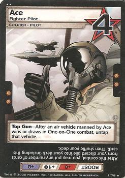 2005 Wizards of the Coast G.I. Joe Armored Strike #1 Ace Front