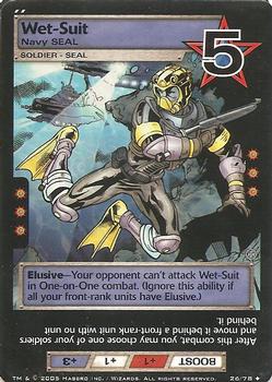 2005 Wizards of the Coast G.I. Joe Armored Strike #26 Wet-Suit Front