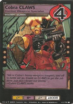 2005 Wizards of the Coast G.I. Joe Armored Strike #41 Cobra CLAWS Front
