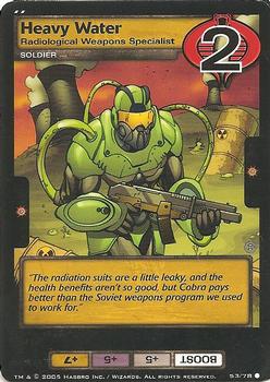 2005 Wizards of the Coast G.I. Joe Armored Strike #53 Heavy Water Front