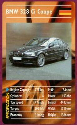 2000 Top Trumps Sports Cars #NNO BMW 328 Ci Coupe Front