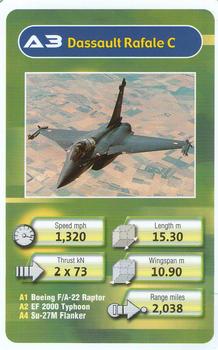 2005 Chad Valley Trumps Military Planes #A3 Dassault Rafale C Front