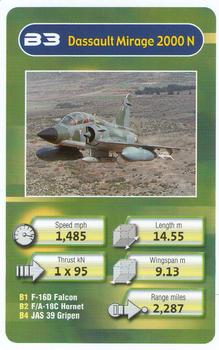 2005 Chad Valley Trumps Military Planes #B3 Dassault Mirage 2000 N Front