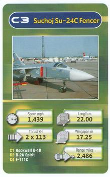 2005 Chad Valley Trumps Military Planes #C3 Suchoj Su-24C Fencer Front