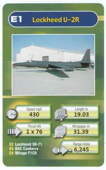 2005 Chad Valley Trumps Military Planes #E1 Lockheed U-2R Front