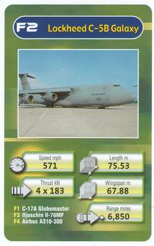 2005 Chad Valley Trumps Military Planes #F2 Lockheed C-5B Galaxy Front