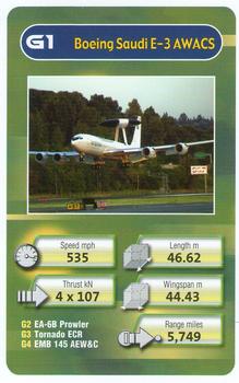 2005 Chad Valley Trumps Military Planes #G1 Boeing Saudi E-3 AWACS Front