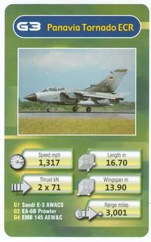 2005 Chad Valley Trumps Military Planes #G3 Panavia Tornado ECR Front