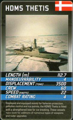 2013 Top Trumps Battleships #NNO HDMS Thetis Front