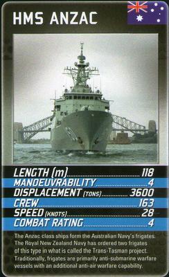2013 Top Trumps Battleships #NNO HMS Anzac Front
