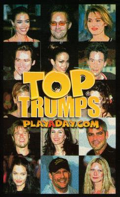 2003 Top Trumps Movie Stars #NNO Angelina Jolie Back