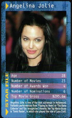 2003 Top Trumps Movie Stars #NNO Angelina Jolie Front