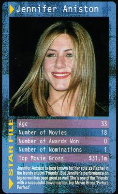 2003 Top Trumps Movie Stars #NNO Jennifer Aniston Front