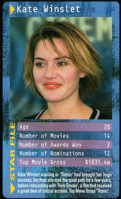 2003 Top Trumps Movie Stars #NNO Kate Winslet Front